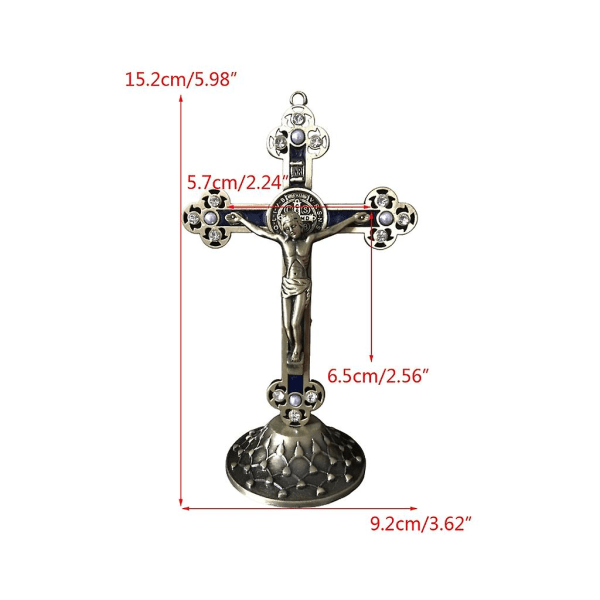 Hjem-dekoration katolsk krucifiks kors ornament hengiven gave til hjemmekontoret