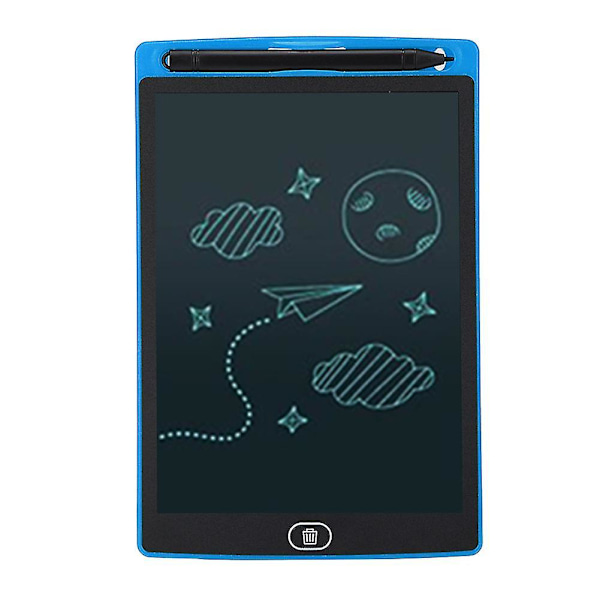Blå 8.5in LCD Skrivebrett Elektronisk Tegnebrett Doodle Pad
