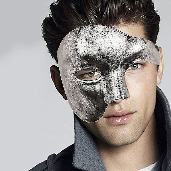 Halloween Karneval Halv Maske Fantom Antikk Fantom Of The Opera Ball Maske