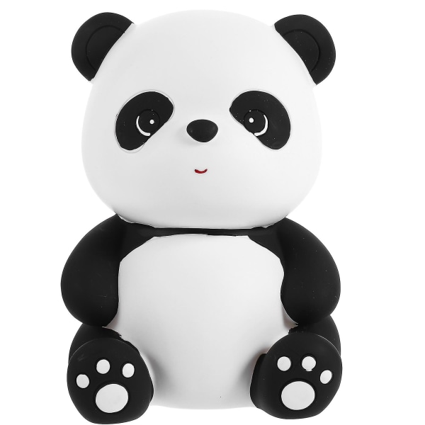 Vinyl Panda Sparegris Ubrydelig Siddende Pandaformet møntpengebank-xjw