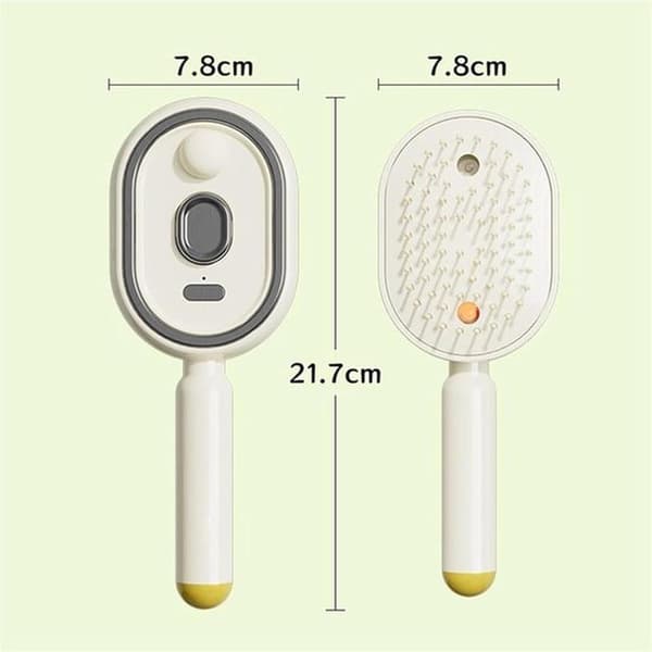 Elektrisk dampbørste med luftpude – Dampassisteret styling – 21,7 cm – Beige