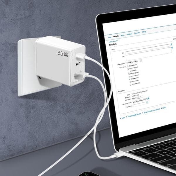 65W USB Type-C GaN-laddare Power F EU-Plug