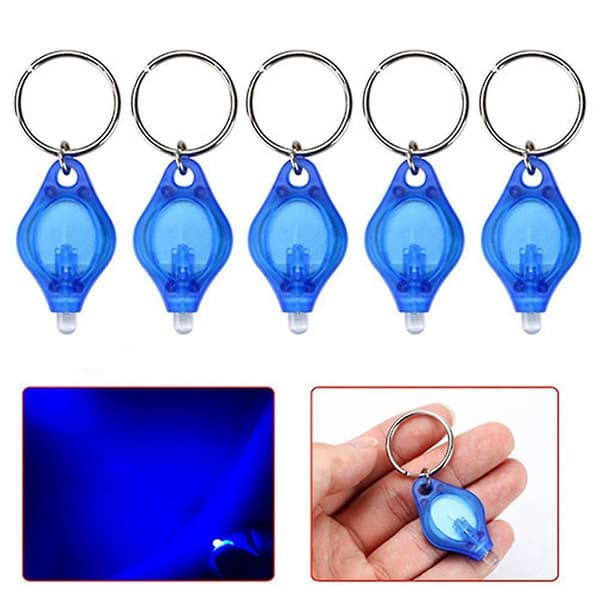 20 kpl LED-avainperä Mini taskulamppu LED-avainperävalo koukulla, paristo mukana-dt