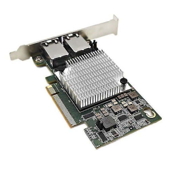 Intel X540-T2 10G piirisarja PCIe x8 Dual Copper RJ45 -portti 10 Gbps Gigabit Ethernet -verkkokortti Yhteensopiva PCIE-x8 PCIE-X16 PC-työpöydän WiFi-sovittimen kanssa