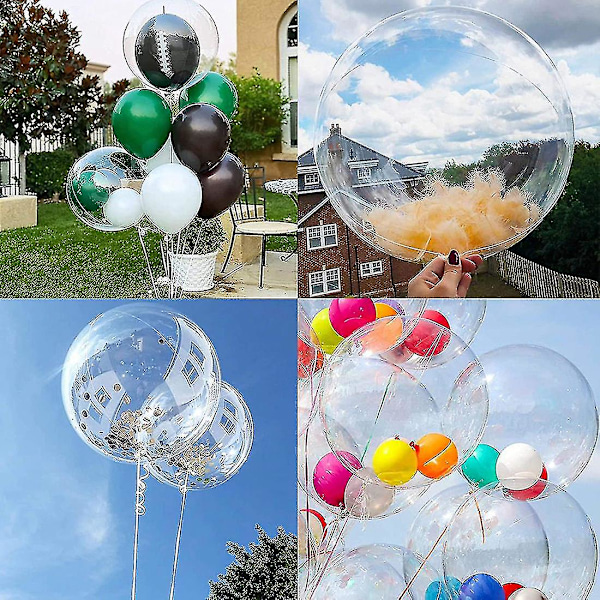 40 st Bobo Ballonger Transparenta Bubbla Bobo Ballong Fest För Bröllop