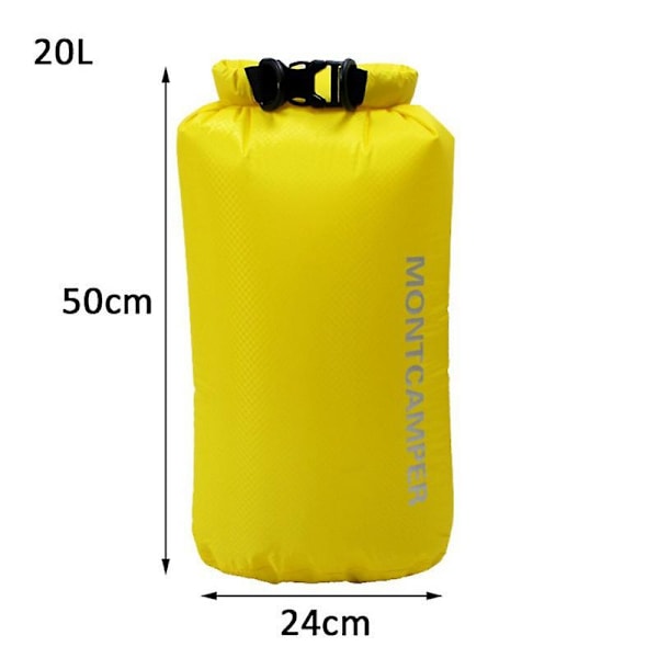 3/5/10/20/35L Dry Bag Sack 30D Nylon Ultralight Drifting Swimming Clothes Storage Bag Pack Waterproof Rafting Kayaking Sport Bag