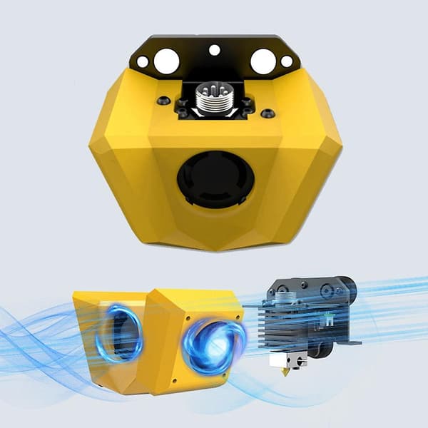 For Hornet 3D-printer Ekstruder Skrivehode Montert Ekstruderingshode Innebygd Vifte