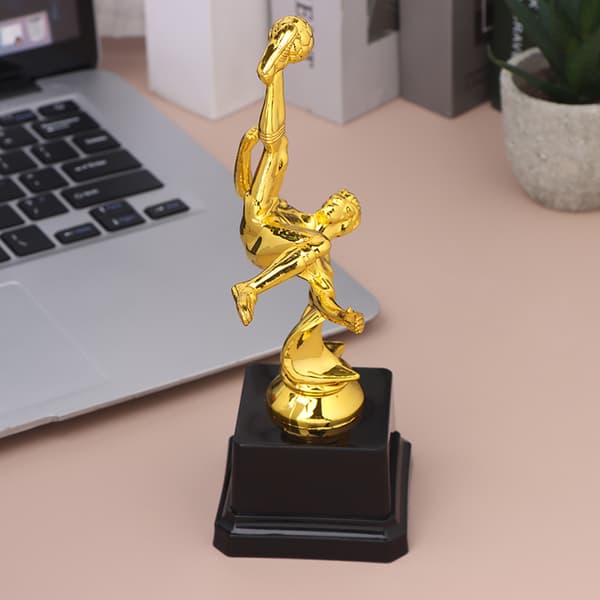 Fotboll Trofé Pris Souvenir Plast Leksak Fest Pris Troféer