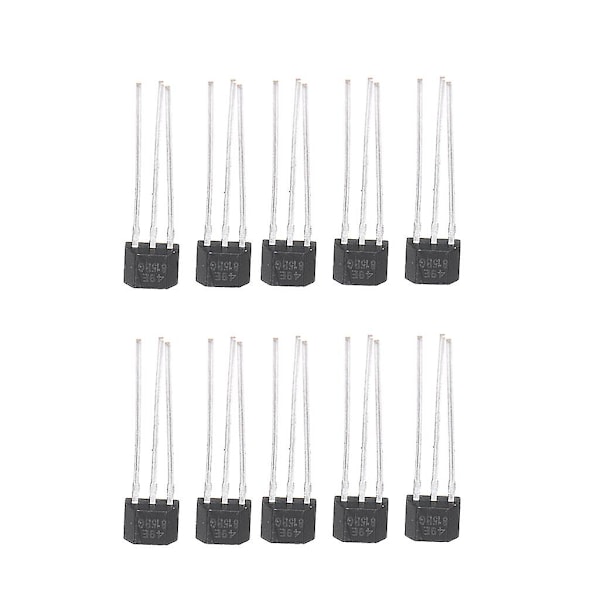 10 stk 49e Hall-element Oh49e spenningsregulator Hall-effektsensor lineær bryter