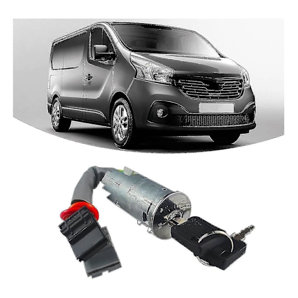 Hgbd-neiman Styrelås med 2 nøgler Tændingssluse til Primastar Trafic Vivaro Opel Master 7701203147 7701038365