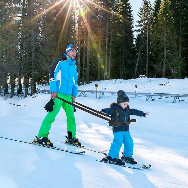 Skid- och snowboardträning för barn, skidor för barn, utrustning för träningskoppel för barn och nybörjare