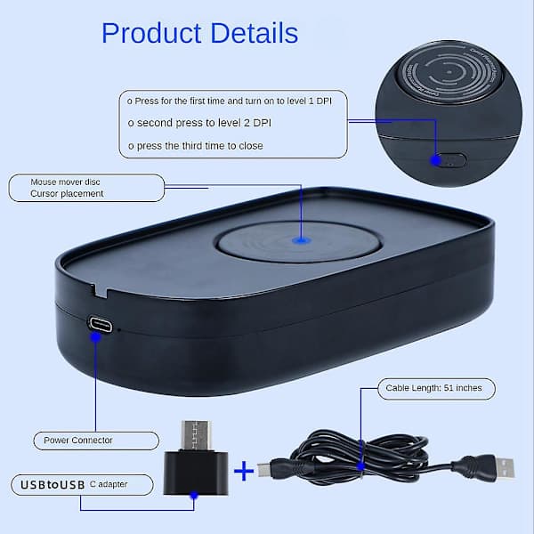 Mus Jiggler USB Musebeveger Musebevegelsessimulator