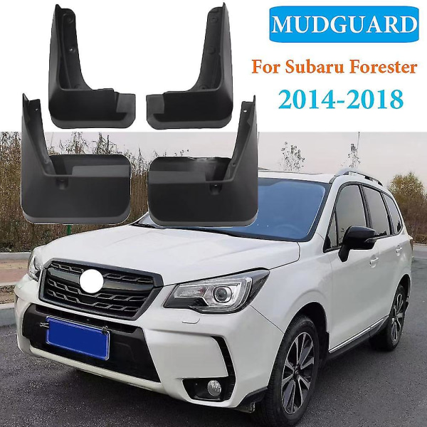 4 stk For Subaru Forester Sj 2014 2015 2016 2017 2018 Skvettskjermer Splash Guards Fender Front Bakhjul Biltilbehør