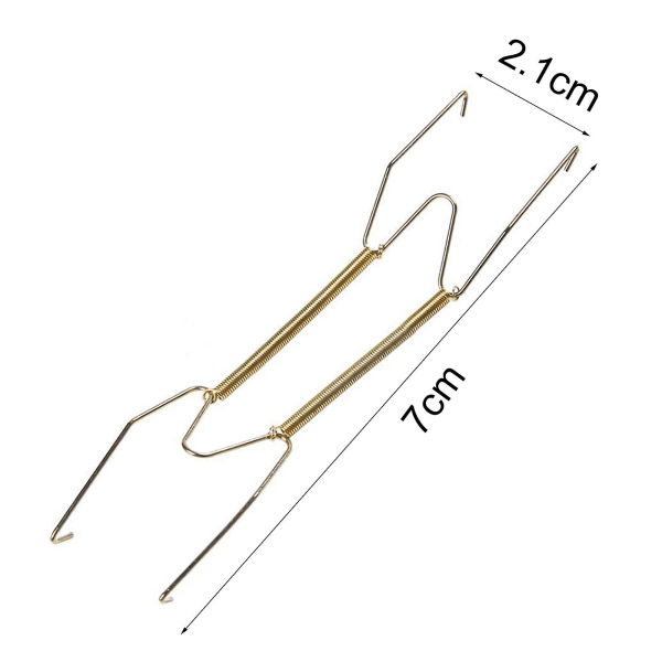 Tallrikshängare Krok Fjäder Demonterbar Rostskydd Rostfritt Stål Hushålls Tallrikshängare för Hemmet 20-25cm 7.5-9.5 Plate Hg2728