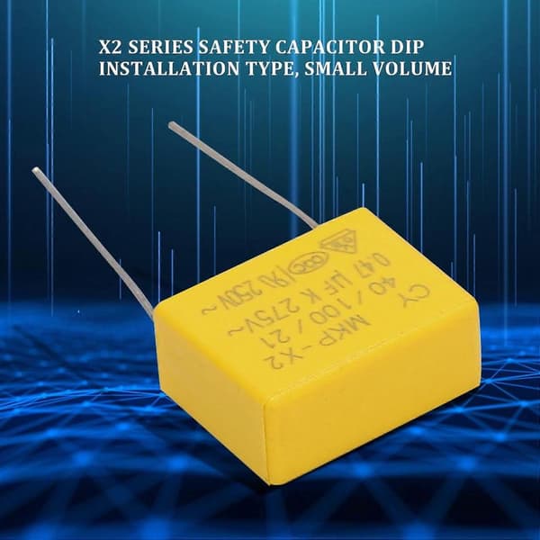 AC 275V 0.47uF Polypropylenfilm Säkerhetskondensatorer 10-pack