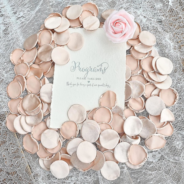 Rose silke kronblade 200 stykker til bryllup, jul, fødselsdag, nytår og anden højtid
