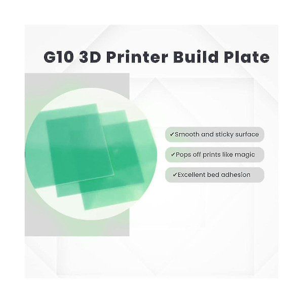 G10 3D-printer overflatepanel i glassfiberplate 235x235 Grønn