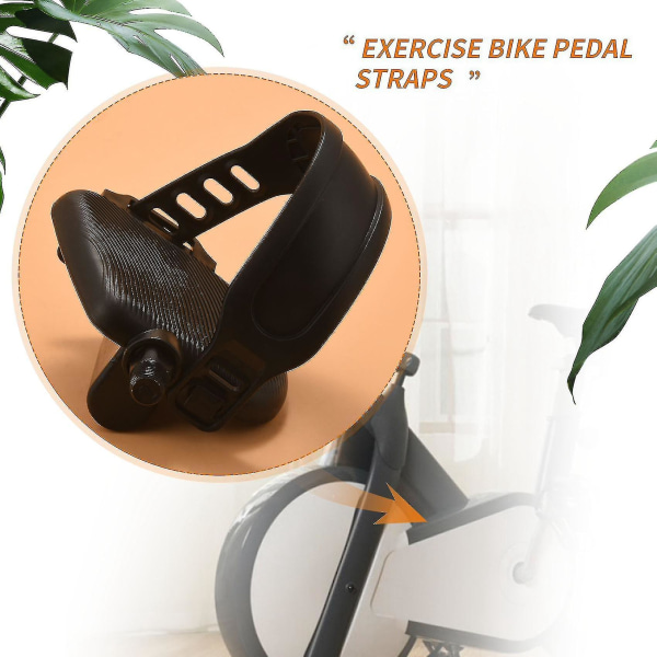 1 par treningssykkelpedal Utvidet sykkelpedal med pedal treningssykkel stasjonær Home-hao