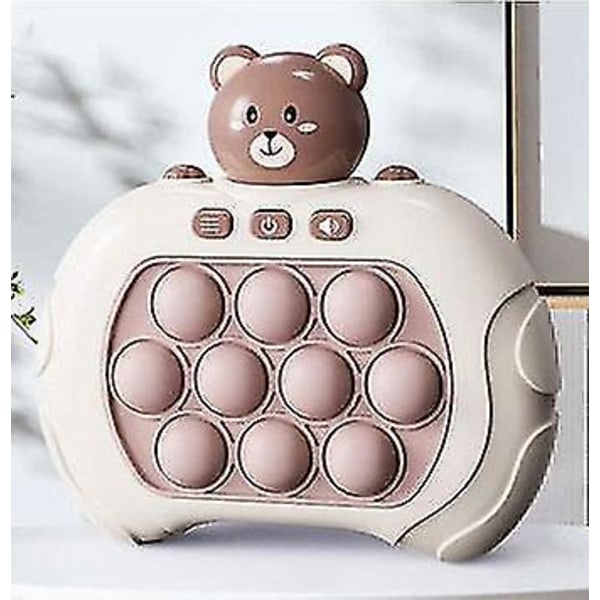 Pop It-spil - Pop It Pro Light Up-spil Hurtig tryk Fidget-spil Brun Brun Bjørn