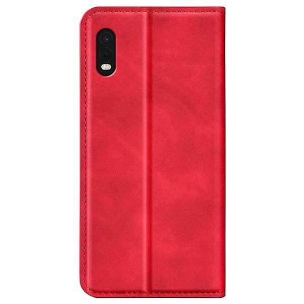 Til Samsung Galaxy Xcover Pro PU Læder TPU Case Stand Magnetic Skin Touch Flip Wallet Phone Cover Red