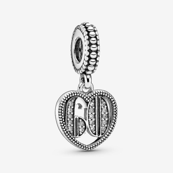 925 Sterling Sølv Charms Perler 18 21 30 Feiring Anheng Charm Fit Pandora Armbånd Halskjeder Smykker for kvinner 60th