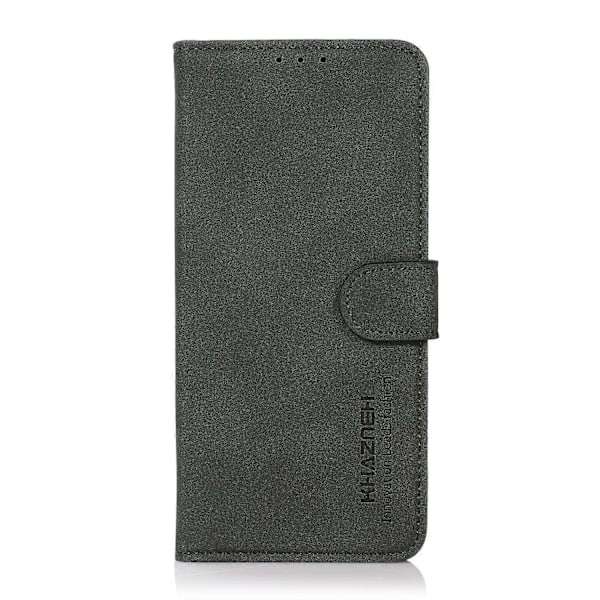 För Honor 400 Lite KHAZNEH Matt Textur Läder Telefonfodral Green