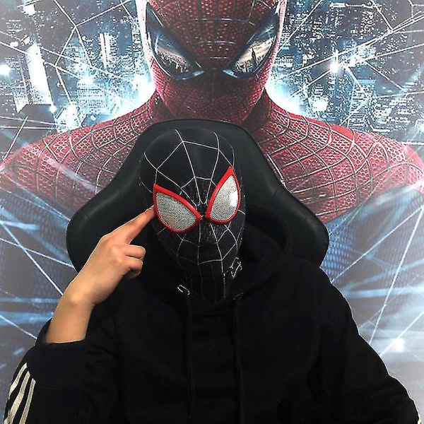 Halloween Spider-man hovedbeklædning Cosplay maske til børn/voksen Miles Spider Man Children