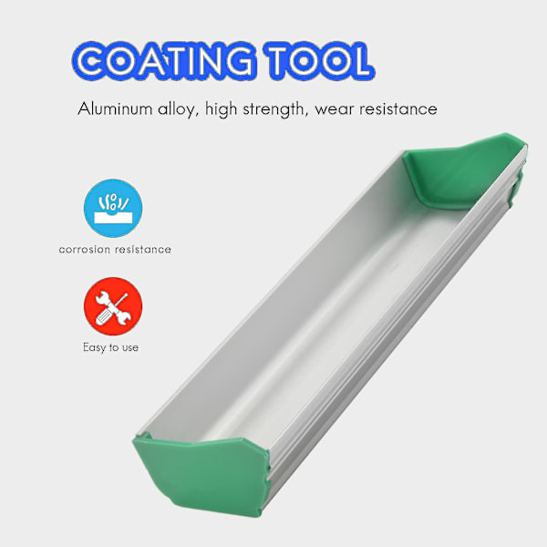 1stk Aluminiumlegering 8 Tum (20cm) Emulsionsskopa Beläggare Screentryck Pressverktyg-yu