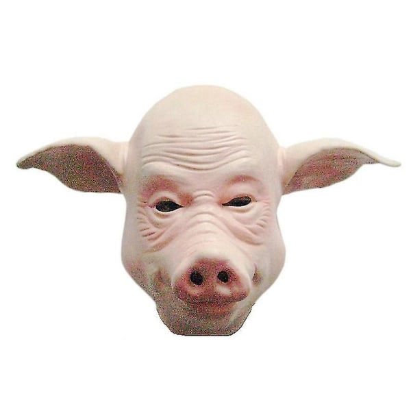 Mardi Gras Mask Pig Mask Gummi Kostym Helmask Kostym Fancy-Yvan