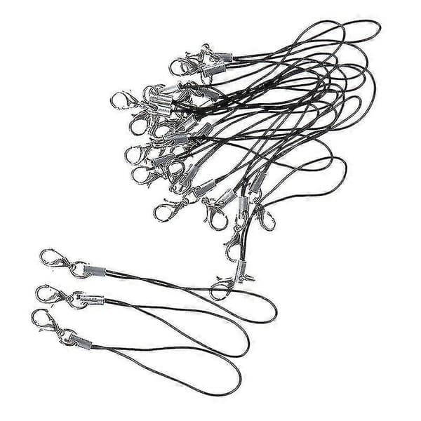 10 stk. Nøglesnor til USB-flashdrev, rem, sort Hfmqv