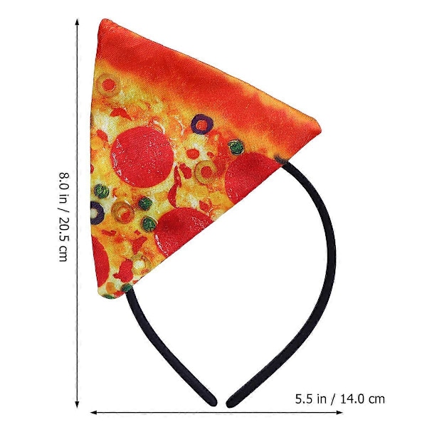 Halloween Cosplay Kostym Hårband Huvudband Dekoration Rolig Pizzaform Hår