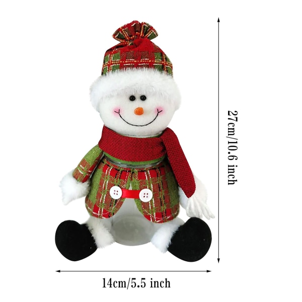 Julklapp Lysande julgodisburkar Santa Snögubbe Hjortdocka Söt Sockerlåda Present