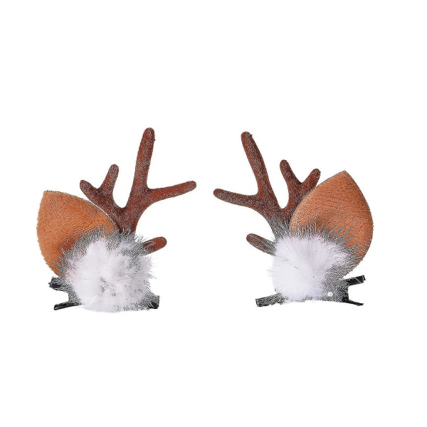 Christmas Reindeer Antlers Pannebånd Hårnåler Hårbånd Jenter Beauty Hodedresser Reindeer Antlers Pannebånd