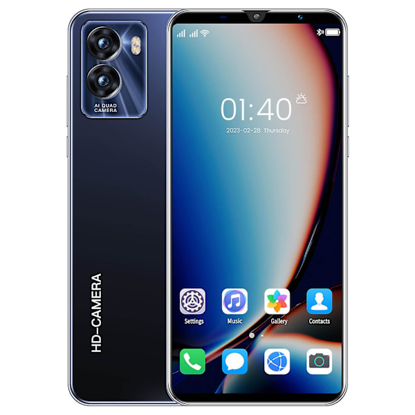 Mobiltelefoner R35 Smartphone 5 Tum 512mb+ 4g Minne 1500mah Ultralång Livslängd Black