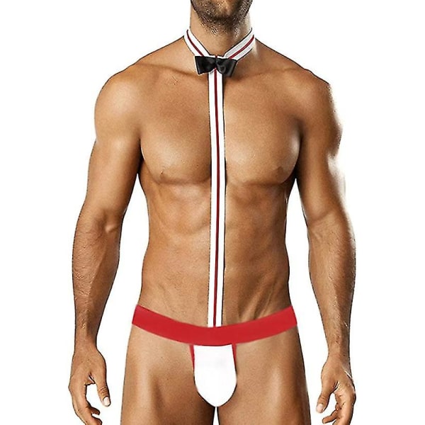 Mankini Beach badkläder för män Suspender stringtrosa Servitör Borat Underkläder G-strängar och stringtrosor