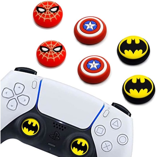 8st Analog Thumb Grip Stick- cover, Dualsense trådlösa kontroller Game Remote Joystick- cap, halkfri cover för Ps5/ps4/xbo