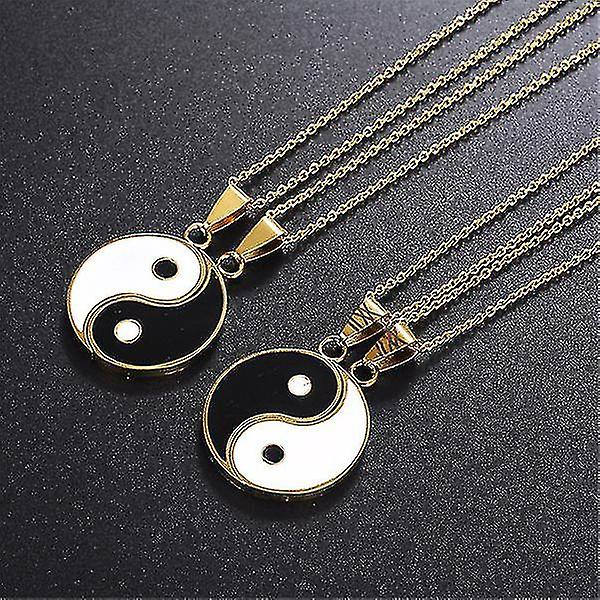 2 kpl Yin ja Yang -riipus palapeli kaulakoru syntymäpäivä koru lahjat