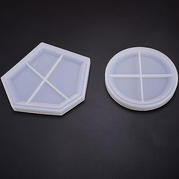 Krystal Epoxy Resin Form Coaster Støbning Silikoneform Håndværk Dekorationsværktøj
