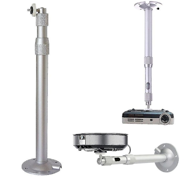 Universellt 20-40cm Projektor Tak Väggfäste Aluminiumfäste 15kg Kapacitet