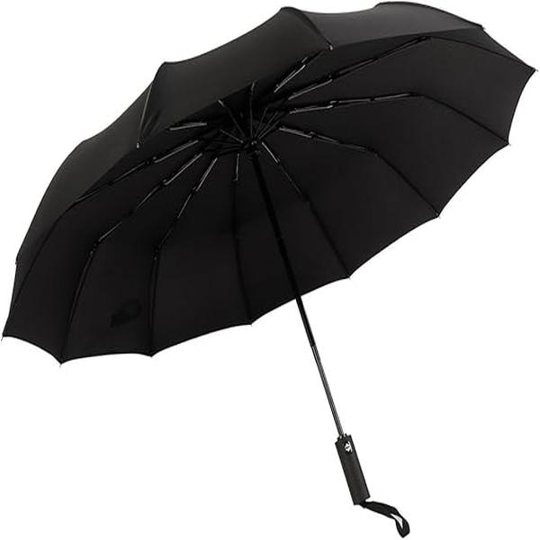 Regnparaply, Hopfällbart paraply, Klassisk svart