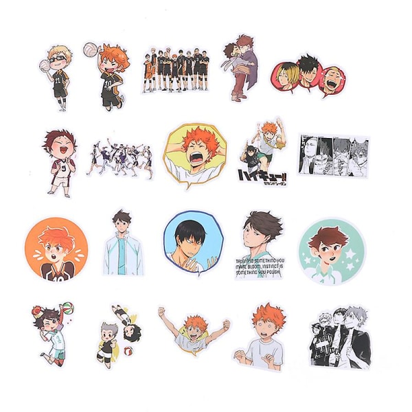 50 stk Anime Haikyuu Pvc Sticker til Bagage Laptop Skateboard Diy Vandtæt