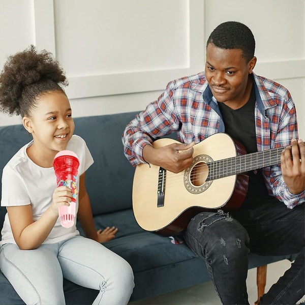 Echo Mic Toy For Småbarn Musikk Sang Leker Bærbare Reiseleker Gaver Red