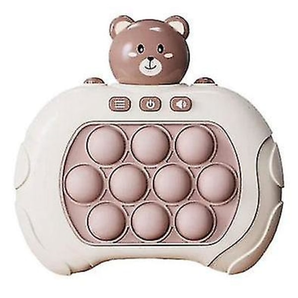 Pop It-spil - Pop It Pro Light Up-spil Hurtig tryk Fidget-spil Brun Brun Bjørn