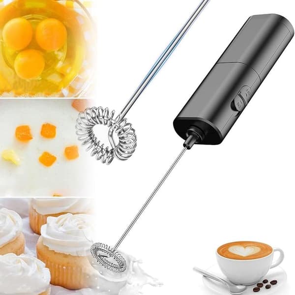Mini elektrisk visp mixer, mjölkskummare, mixer, mini skummare, mini kaffevisp
