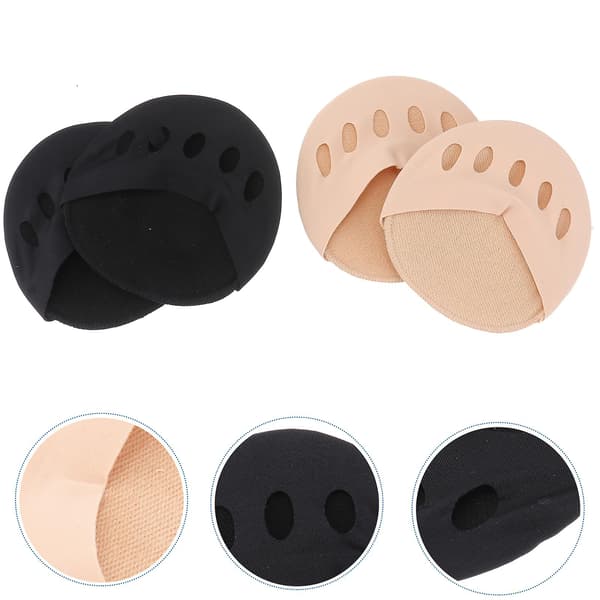 2 Par Breathable Bomuldsstrømper Peep Toe Strømper Fem-Tå Strømper No Show Strømper
