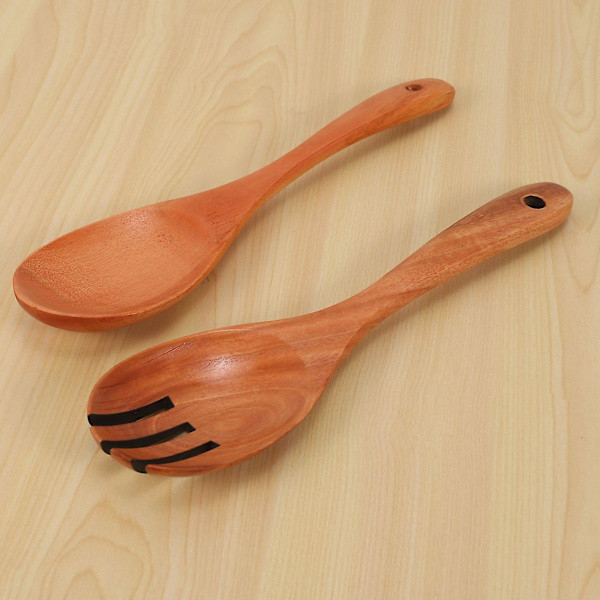 Træ Non-Stick Køkkenpande Værktøjssæt 7 Dele Sæt, Køkkenredskaber Spatel Redskaber Skeer, Træ Ske Wood Color