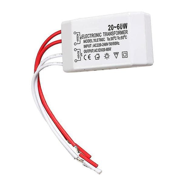 20-60W Halogenlampe Elektronisk Transformator Spotlight Adapter Enhed 220V til AC12V