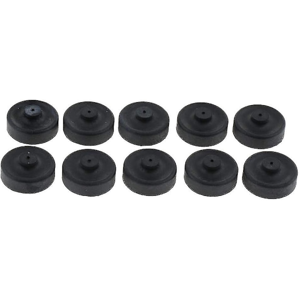 10 stk Gummikoppdeler Membran Luftpumpe For Akvarium Fiskepumpe Erstatning, Svart, 2