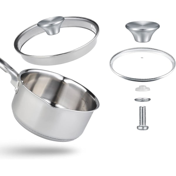Set med 4 grytlocksknoppar, grytlocksknoppar, utbyteshandtag kompatibla med Le Creuset, kastrulllockshandtag