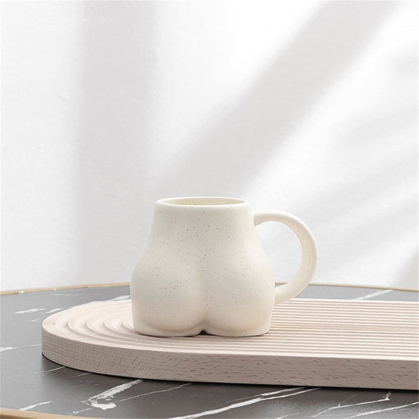Morsom kroppsformet krus kopp kunstdesign krus frokost kopp kaffe melkekopp